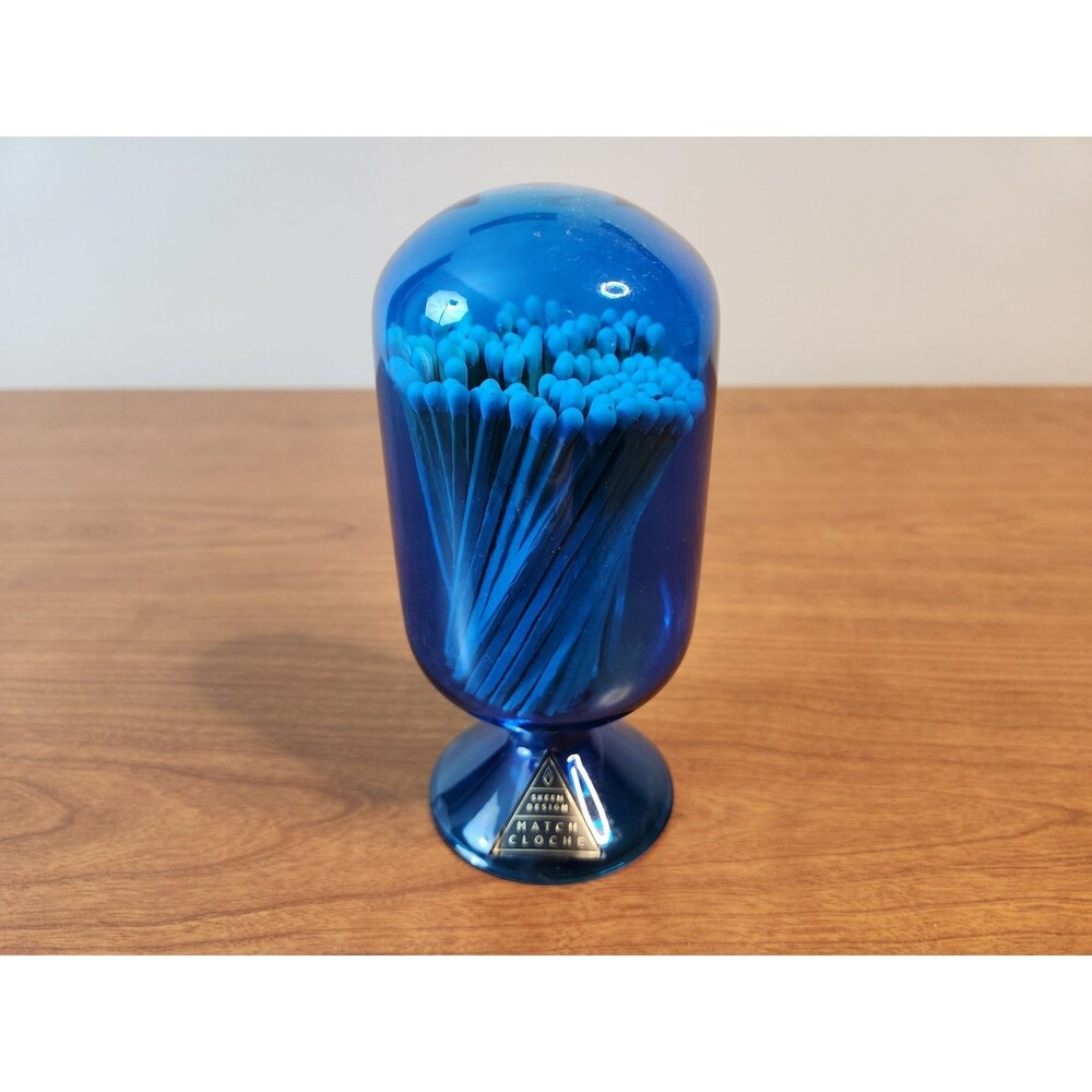 Skeem Design Match Cloche Blue 6.5 X 3 Inches New